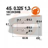 Guide Kerwood 45-0.325-1.3mm-72 Ent