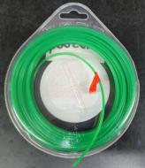 Fil Nylon Rond Vert - 2.4 mm x 14 m